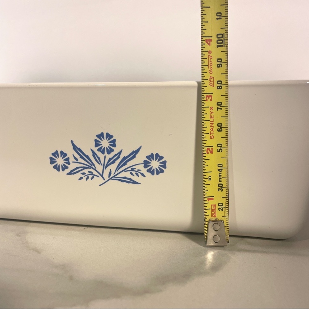 VTG Corning Ware Blue Cornflower 2QT Loaf Bread Pan Baking P-315-B USA 9x5x3 - Picture 10 of 10